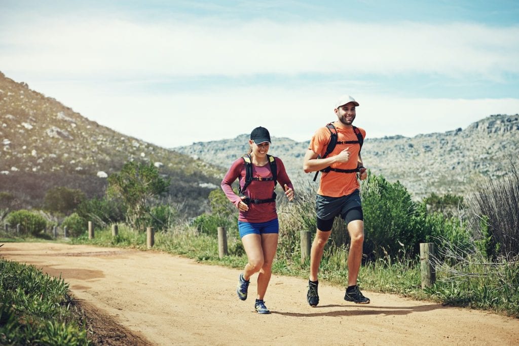 Two racers motivate each other